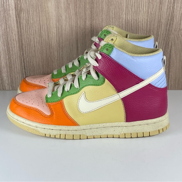 Nike Dunk High Next Nature 'Multi-Color' DZ5638-500 GS 4.5Y / Women’s Size 6 - Picture 4 of 9
